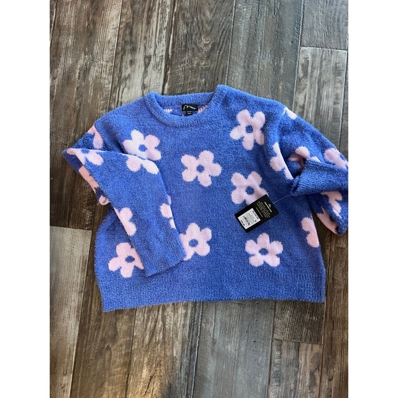 Nwt xl 14/16 girls groovy floral sweater - Picture 1 of 2